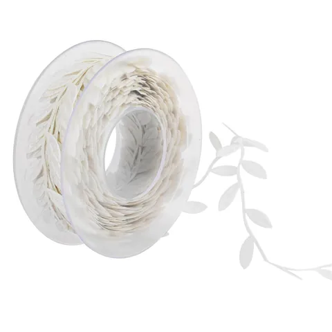 Leaves Ribbon Trim 15m Beige