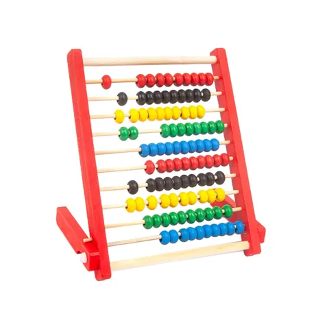 Wooden Counting Frame Red