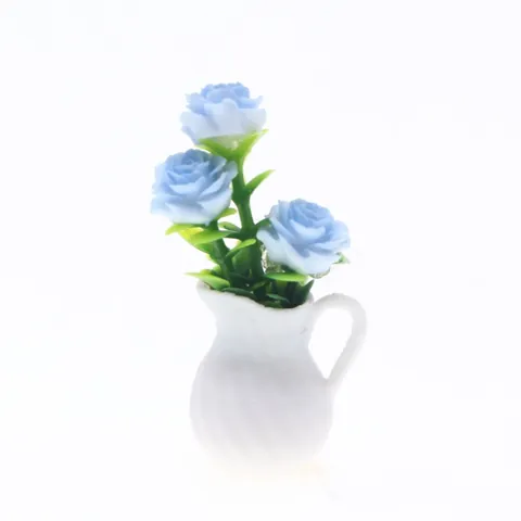 Miniature Rose in Pitcher Planter