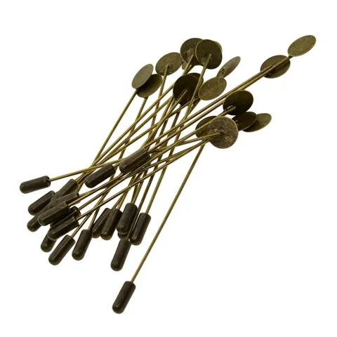 Hat Lapel Pin Bases 20 Set