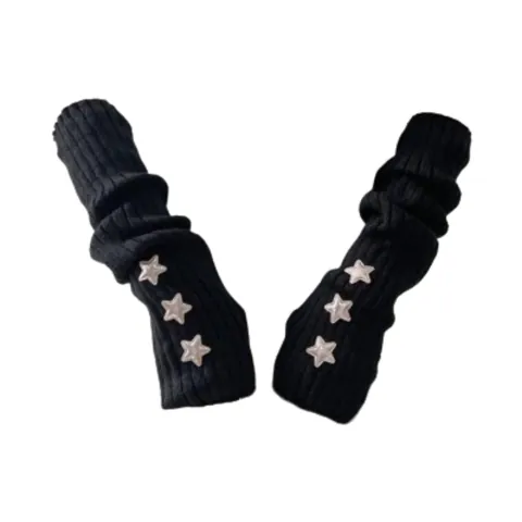 Arm Warmers Thumb Hole Black