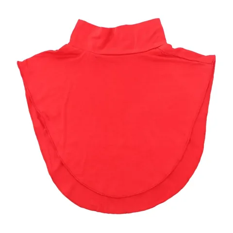 Faux Turtleneck Neck Cover Red
