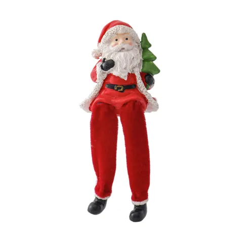 Sitting Santa Figurine