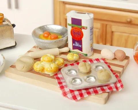 Dollhouse Miniature Kitchen Food Set
