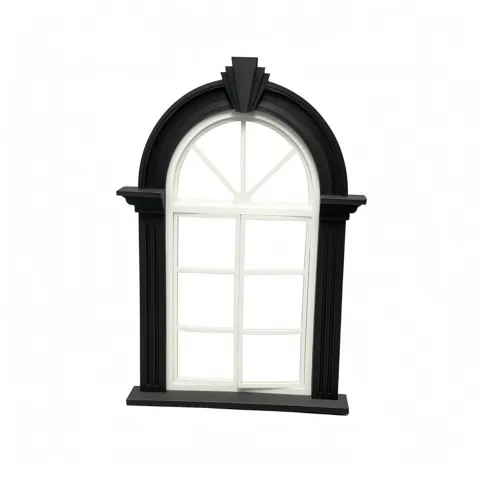 Miniature Lattice Window Black-White Grid