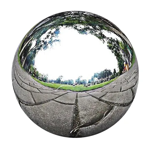Stainless Steel Sphere Ornament 76mm