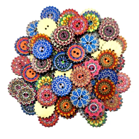 Wooden Sewing Buttons 20mm