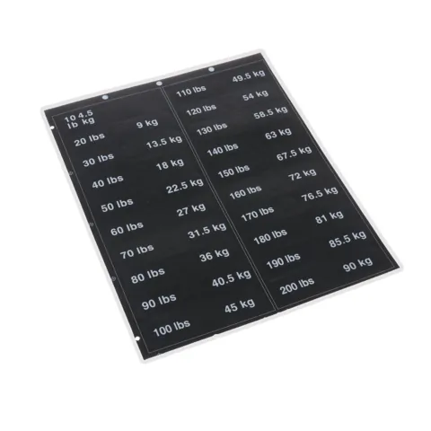 Weight Stack Labels