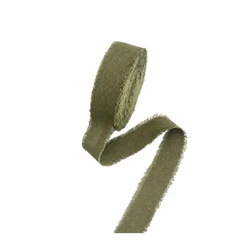 Frayed Edge Ribbon Linen Style