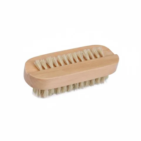 Double-Sided Foot Brush Wooden Handle
