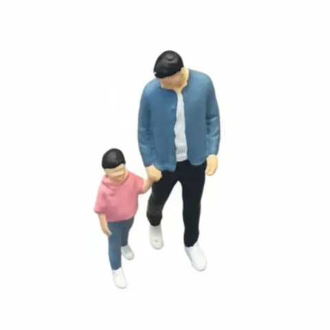 1/64 Hand-Painted Resin Family Figure Miniature