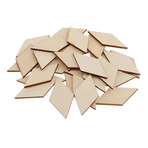Wood Sign Plaque Rhombus