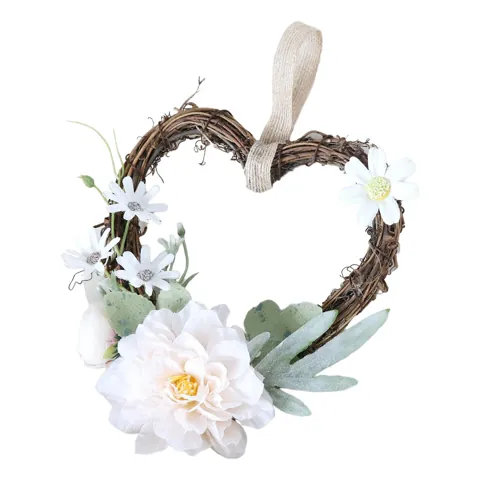 Heart Shaped Wreath Light Champagne