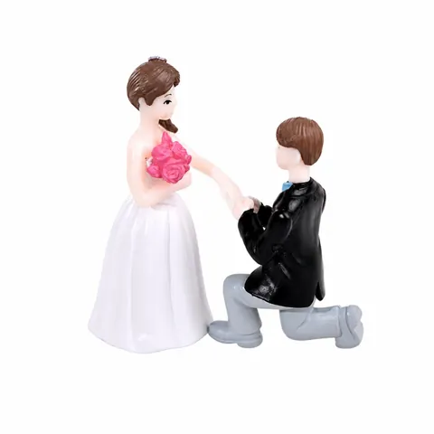 PVC Wedding Cake Topper Figurine