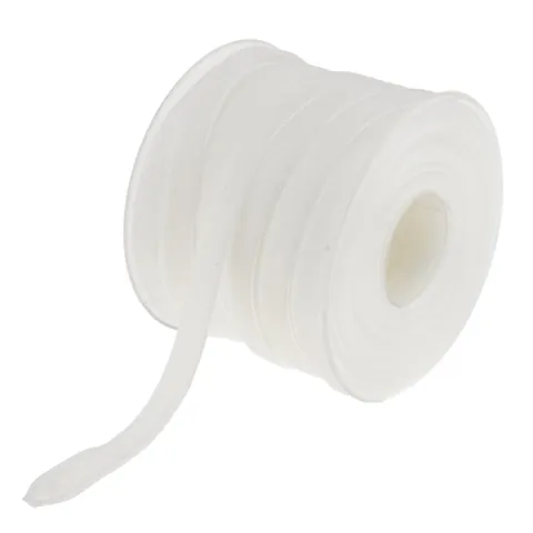 Velvet Ribbon Roll White