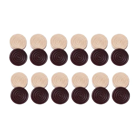 Round Backgammon Pieces