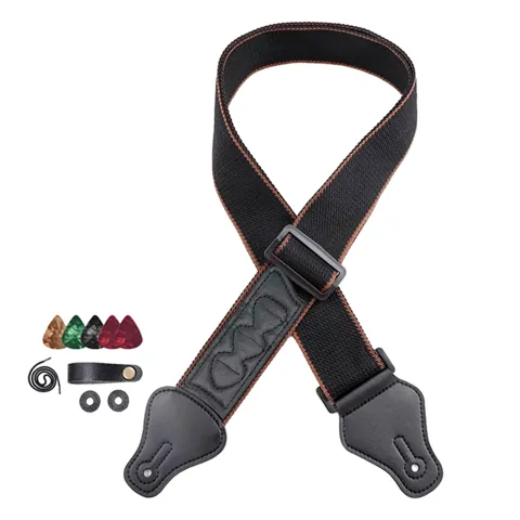 Guitar Strap With Pick Holders