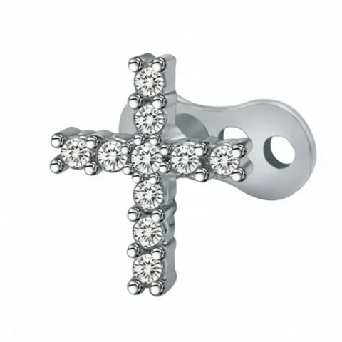 Threaded Flat Back Earrings