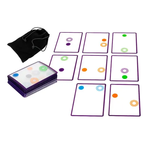 Overlap Card Swish Cards Black Purple