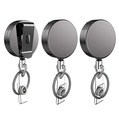 Badge Reel Keychain Retractable ID Holder