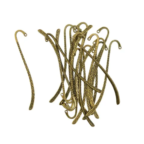 Bronze Beading Line Bookmarks With Hole