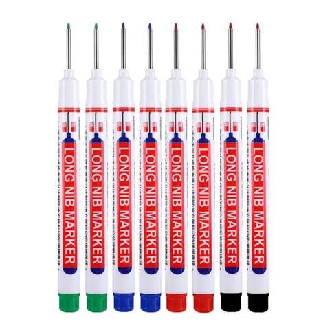 8x 4 Colors Long Head Deep Reach Markers