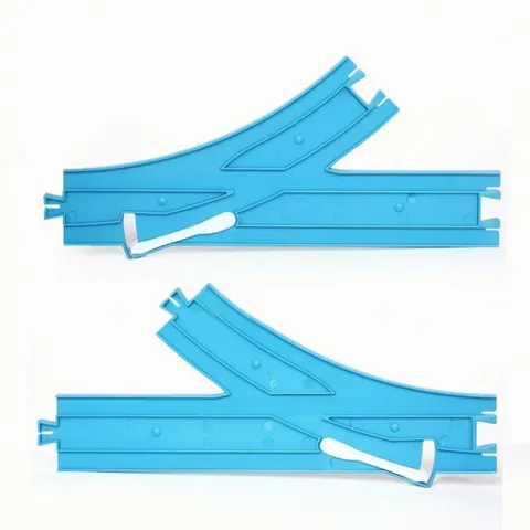 Toy Train Track with Switching Lever
