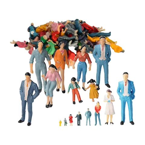 Hand Painted Figures 100pcs