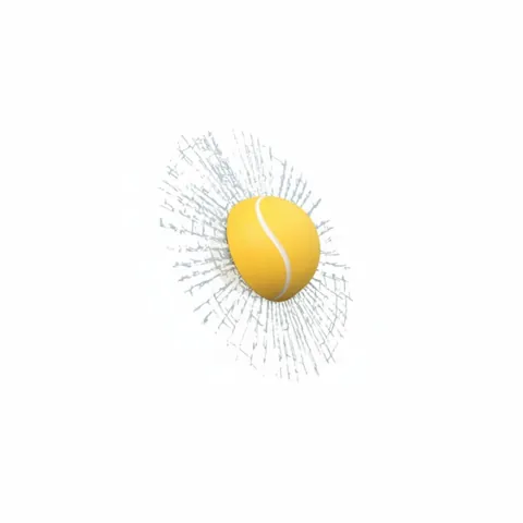 3D Tennis Ball Car Sticker