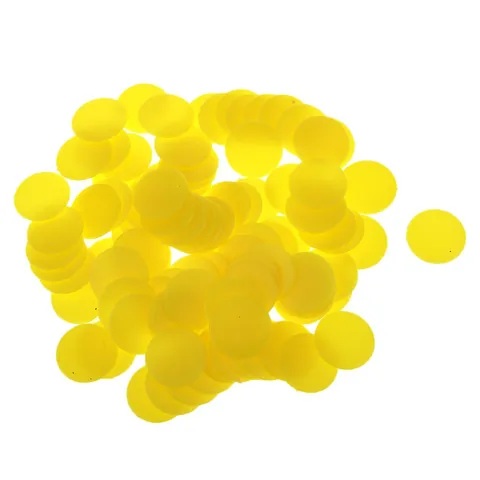 Plastic Board Game Counters Yellow