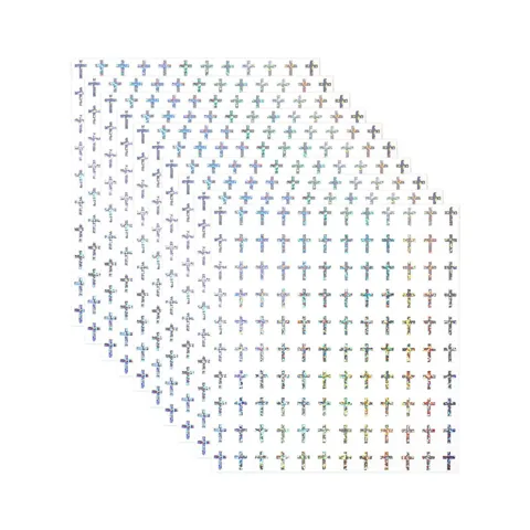 Mini Cross Stickers 0.5 Inch
