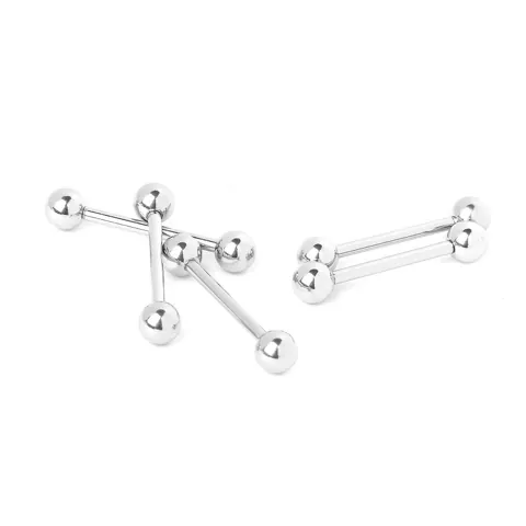 Tongue Nipple Barbell Ring 316L Stainless Steel