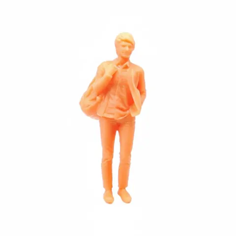 Unpainted Backpacker Figurine