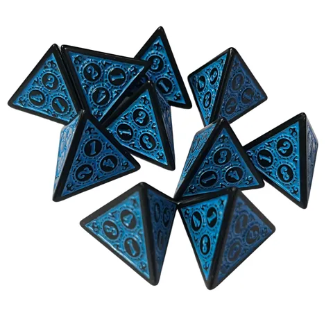 Acrylic D4 Dice Set