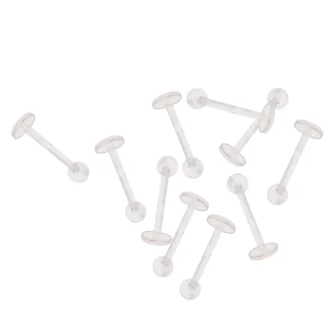 Acrylic Lip Studs 18G