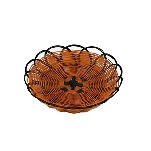 Woven Bread Basket – 18-6cm, Brown Round