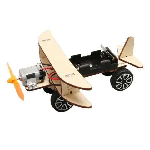 Electric Wooden Airplane Model
