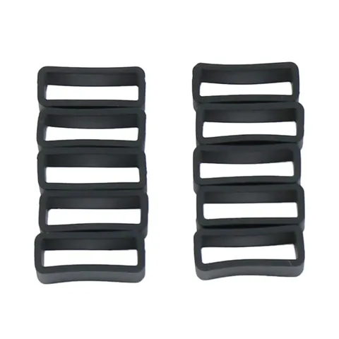 10x Silicc band Sport Braclet Black 26mm