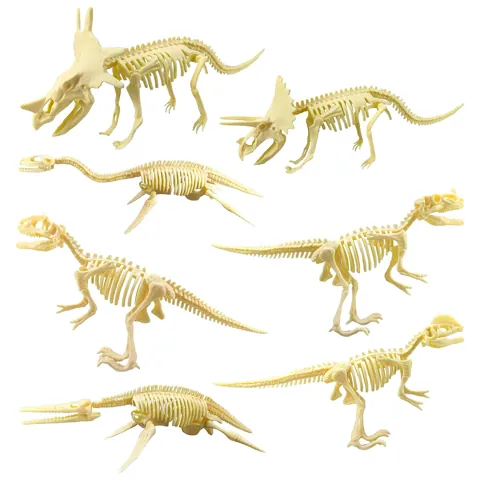 7Pcs Dinosaur Skeleton Educational Gift for Science Play