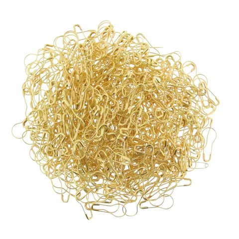 Metal Safety Pins Gold