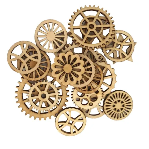 Hollow Gear Wood Pieces