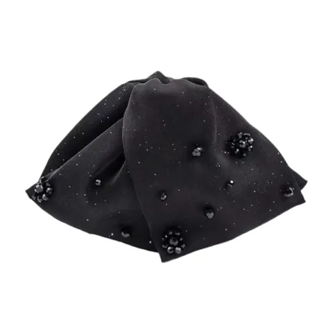 Hair Claw Clip Black Beads
