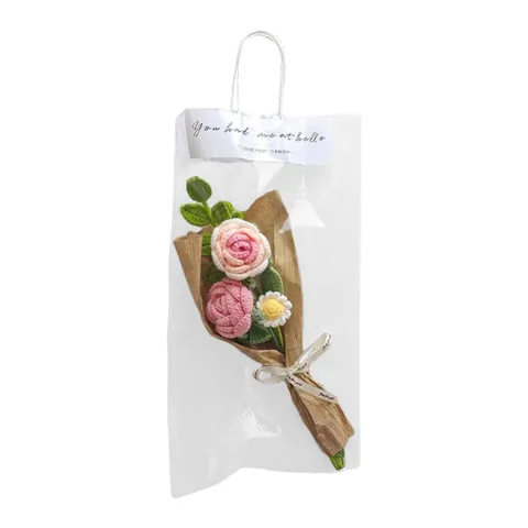 Knitting Flower Artificial Flower