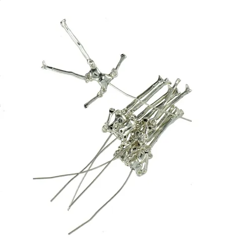 6pcs Human Skeleton Body DIY Dolls Pendants Jewelry Makings