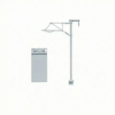 Catenary Pole with Rectangular Base