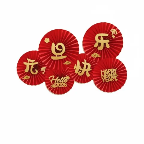 Paper Fan Flowers Decor