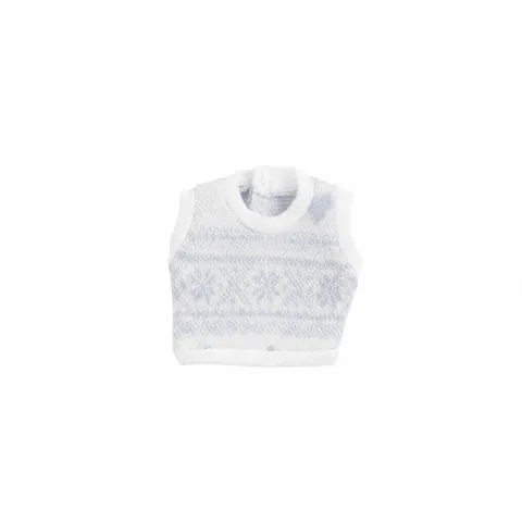 Miniature Sweater Vest Round Neck