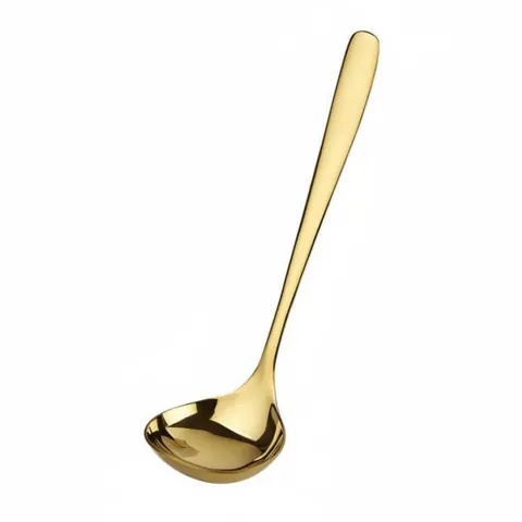 Stainless Steel Soup Ladle – Gold, Spoon