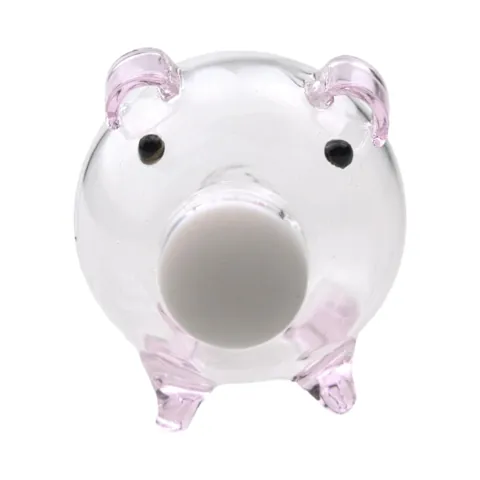 Glass Piggy Bank 2.4x1.6inch