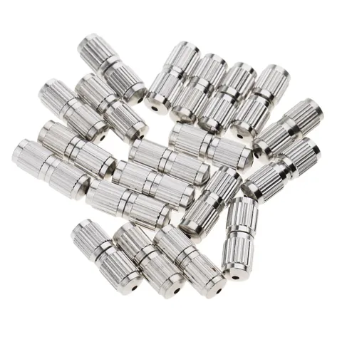 Metal Screw Barrel Clasps 20Pcs